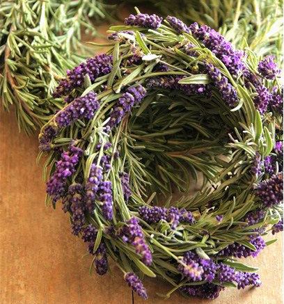 Decoración de lavanda