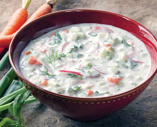 sup sejuk dengan oregano