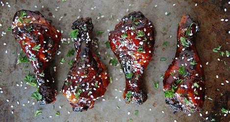 Kipvleugel met salie