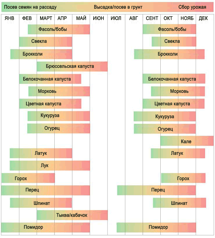 نویں موسمی زون میں بوائی کا شیڈول