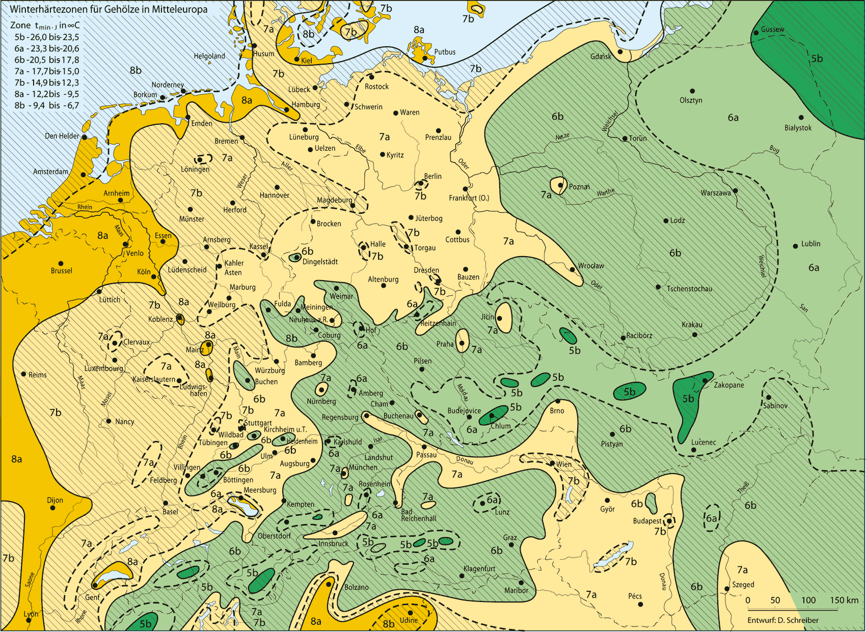 یورپ کا موسمیاتی نقشہ